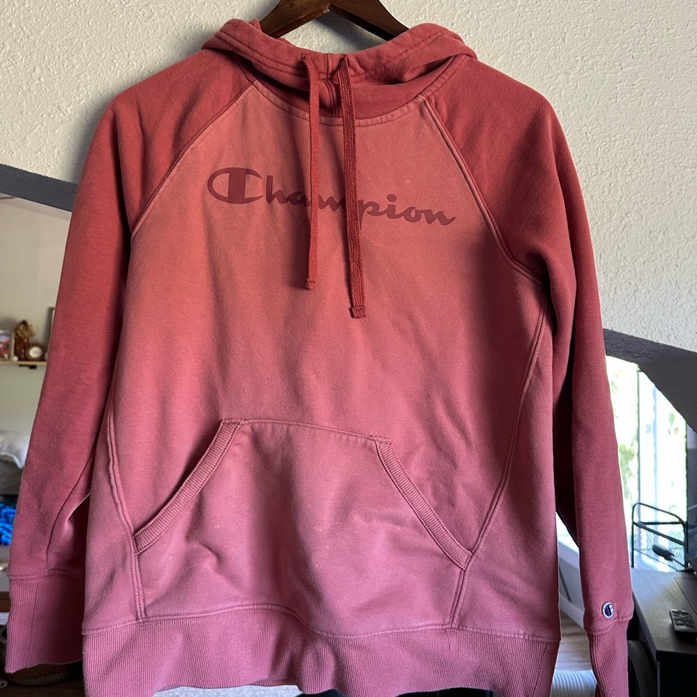 Champion Red Hoodie Jacket